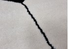 Тъкан килим MAGNOLIA 141 white/black КРЪГ